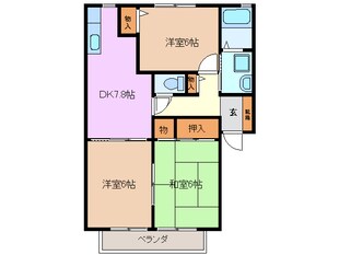 霞ケ浦駅 徒歩38分 2階の物件間取画像